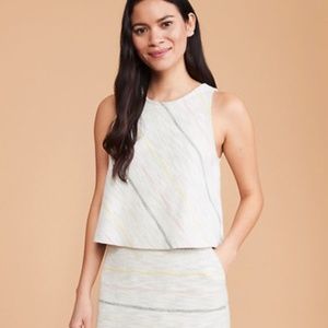 Lou and Grey Striped Boucle Cropped Tank